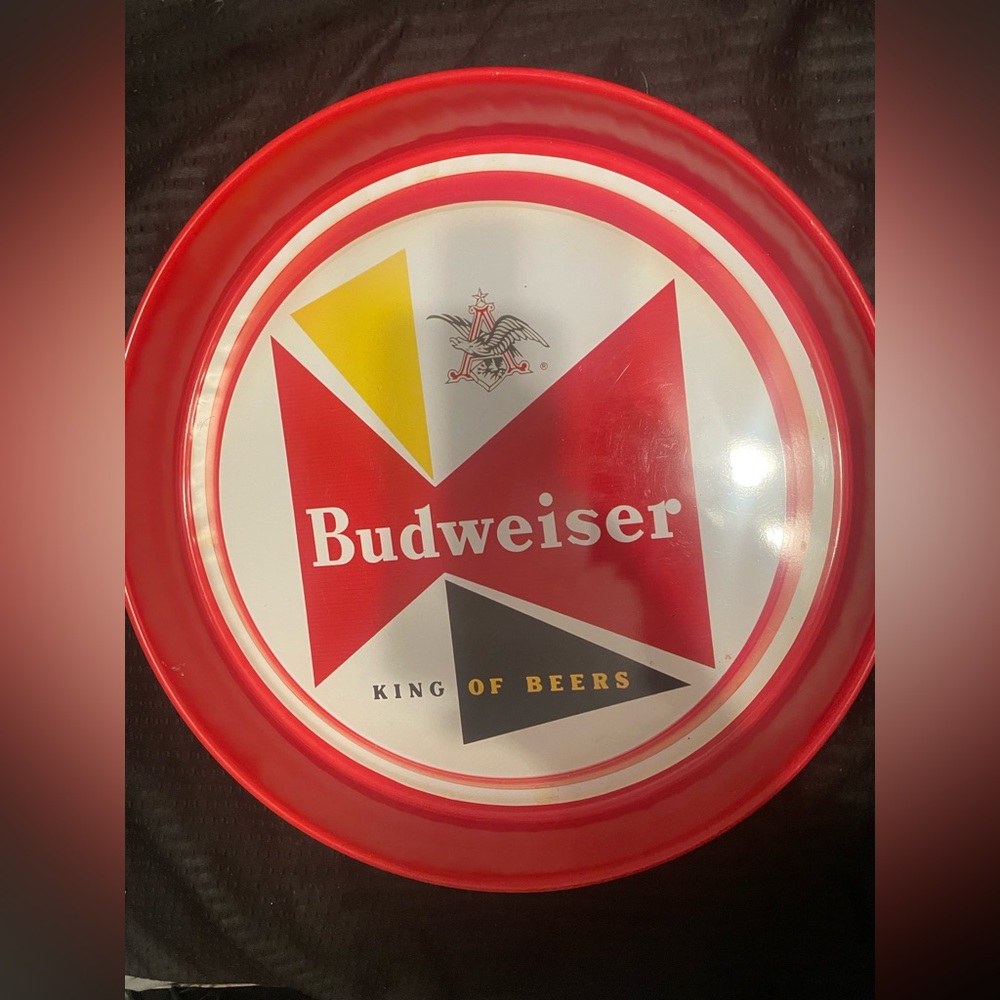 Budweiser metal serving tray